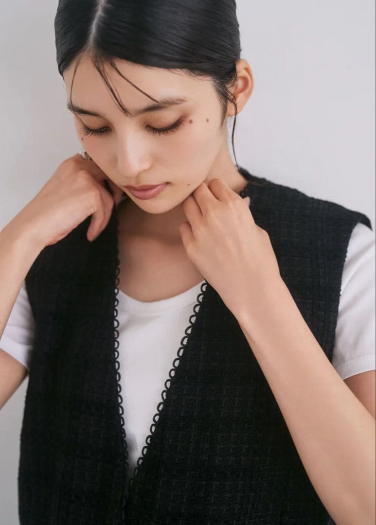 美品⭐︎connse ツイードベスト