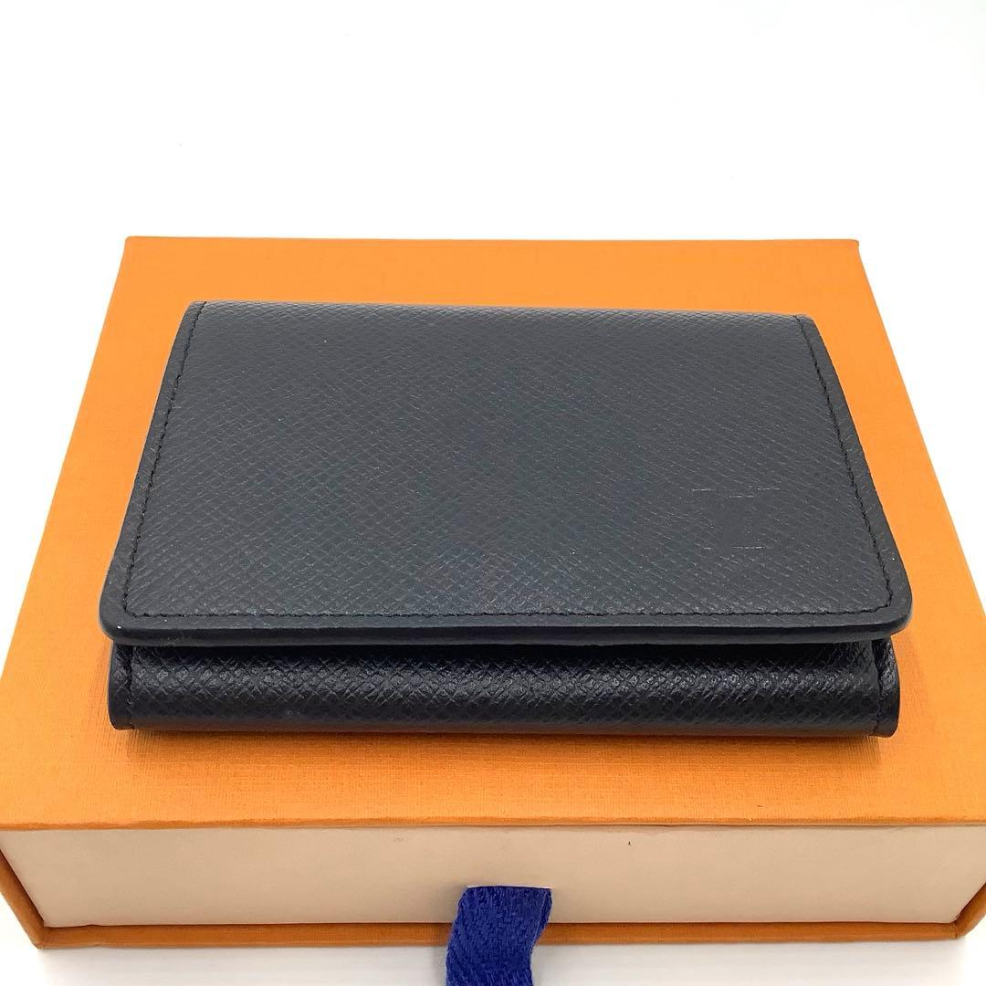 新品未使用 ルイヴィトン タイガ アンヴェロップカルトドゥヴィジット NM 黒