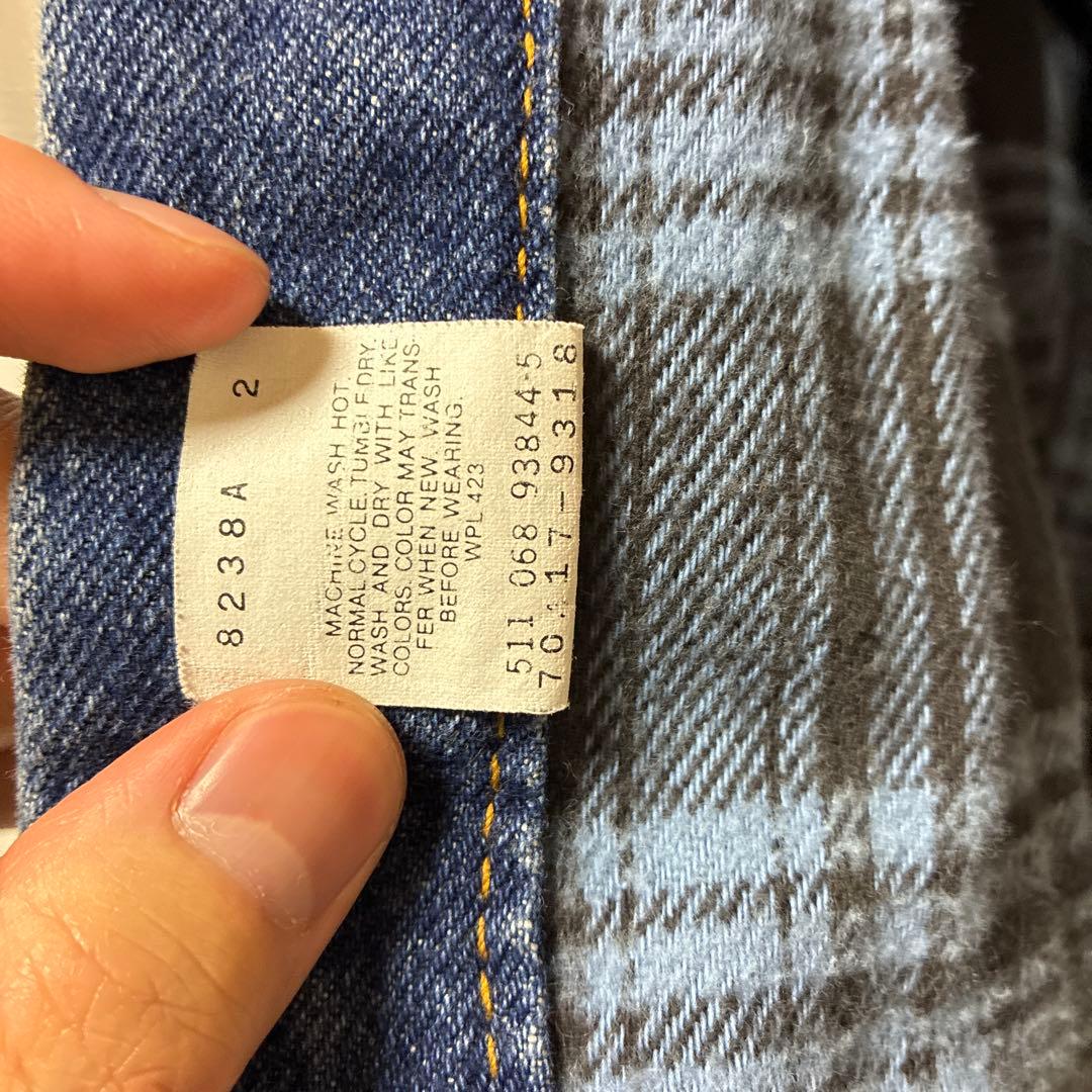 Levi’s 70417 USA製 ネルライナー デニムジャケット 80s M