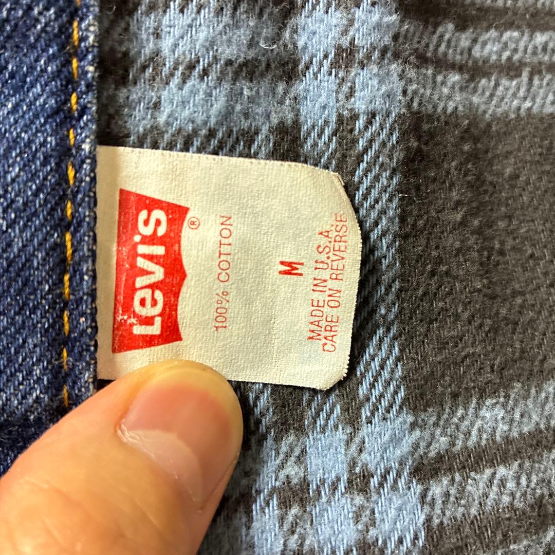 Levi’s 70417 USA製 ネルライナー デニムジャケット 80s M