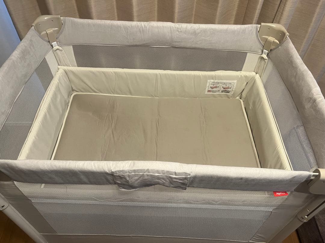 アップリカ　ココネル　エアープラスAB/ホワイトベージュ 説明書,収納袋つき