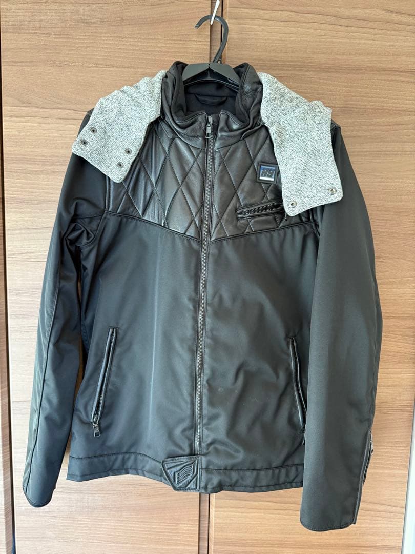 hyod テキスタイル　ジャケット　レザー　キルティング　インナーダウン付