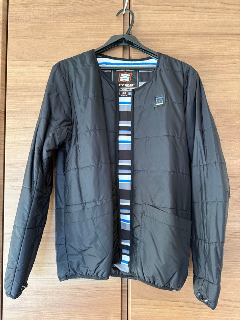 hyod テキスタイル　ジャケット　レザー　キルティング　インナーダウン付