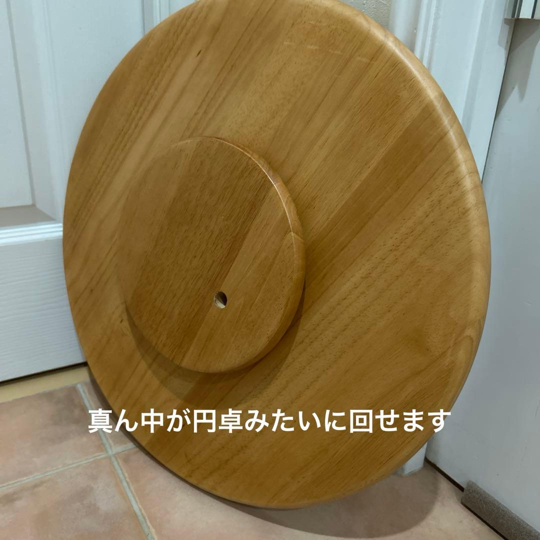 【manikoさま専用】北欧デザイン 木製　サイドテーブル キャスター③付き