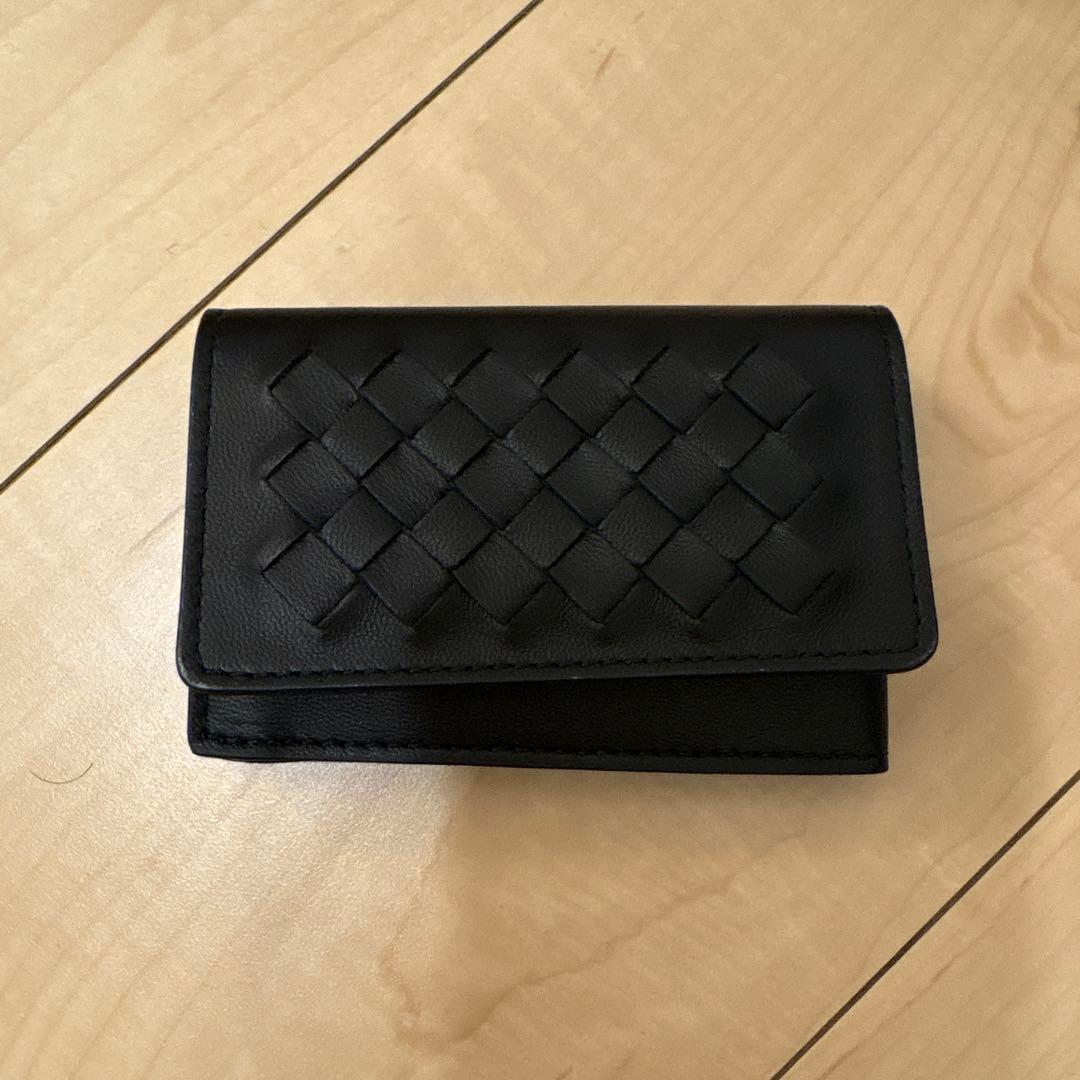 BOTTEGA VENETA ブラックレザー名刺入れ　新品未使用