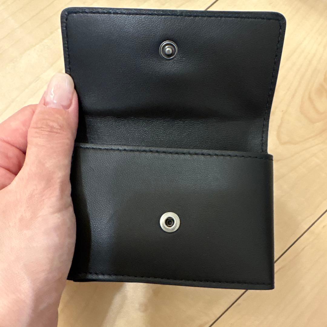 BOTTEGA VENETA ブラックレザー名刺入れ　新品未使用