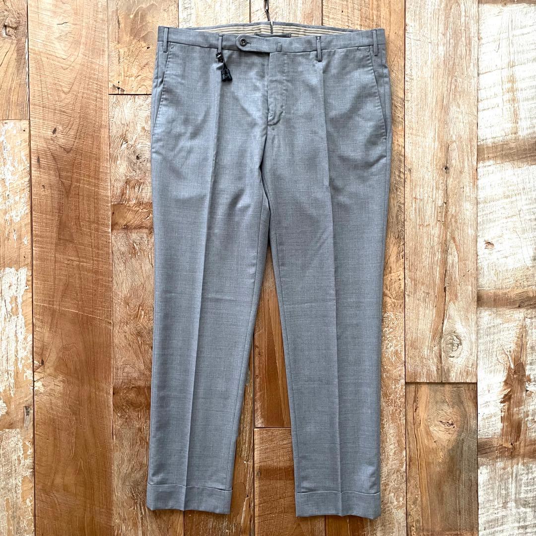 【極美品】INCOTEX SUPER100'S ウール スラックス パンツ 52