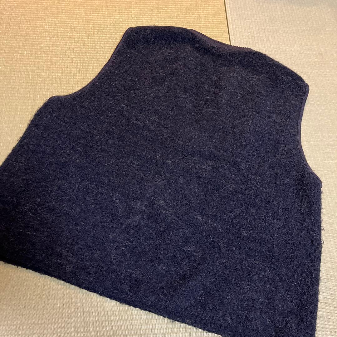 OUR アルパカ混の洗えるニットベスト