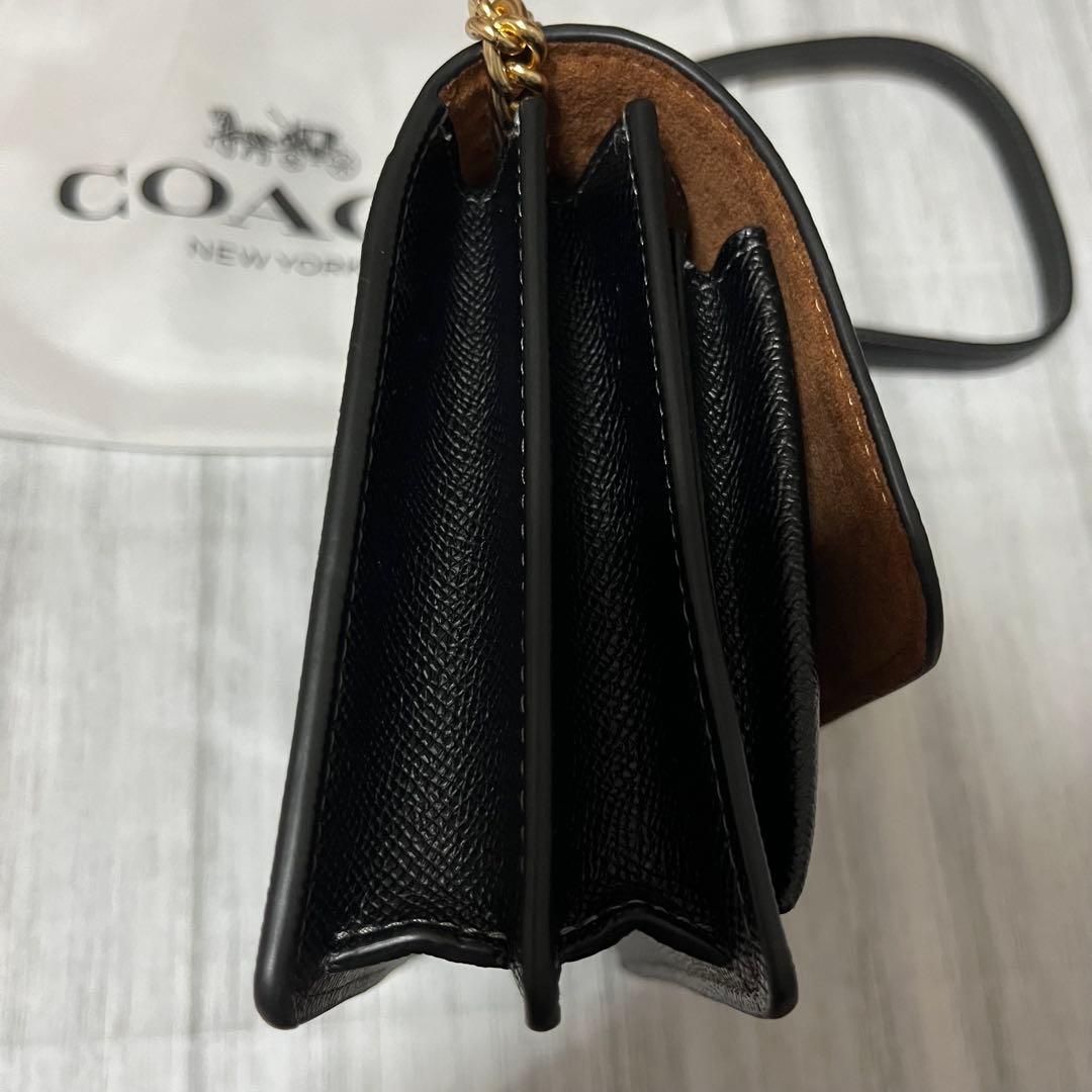 【未使用】coach コーチ　ミニクレア　クロスボディバッグ　ブラック