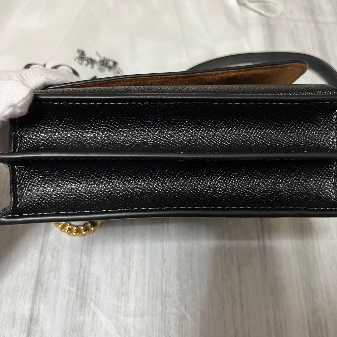 【未使用】coach コーチ　ミニクレア　クロスボディバッグ　ブラック