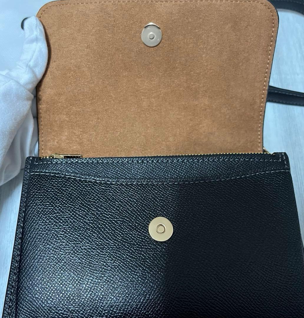 【未使用】coach コーチ　ミニクレア　クロスボディバッグ　ブラック