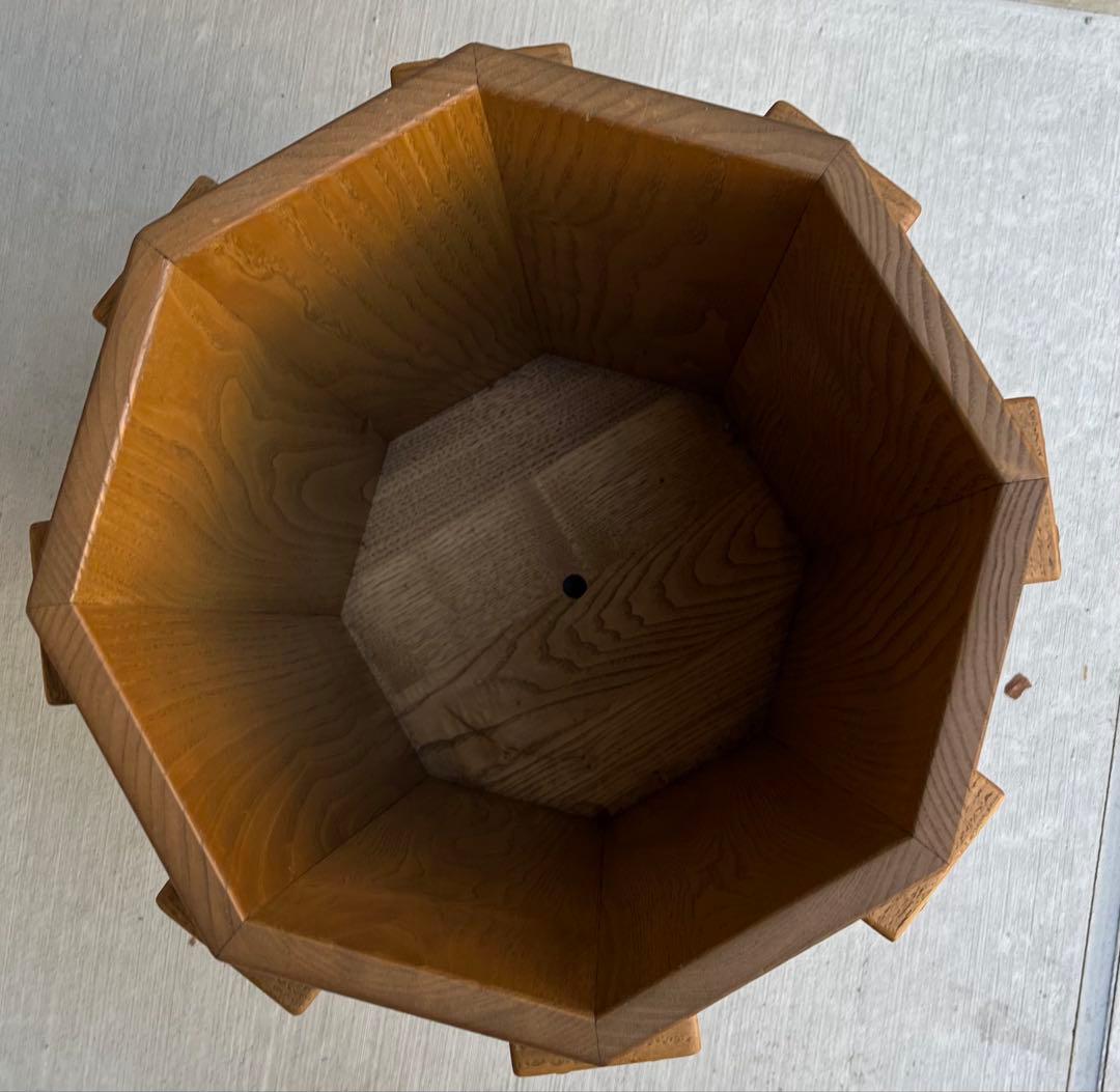 栗の木　無垢材　栗の木の傘立て