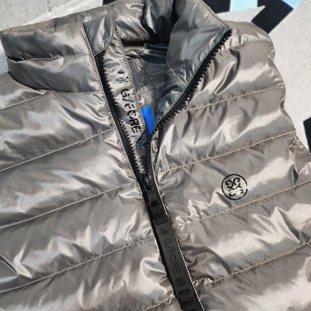 ジーフォア ゴルフ G/FORE Lサイズ レディース ダウンベスト グレー