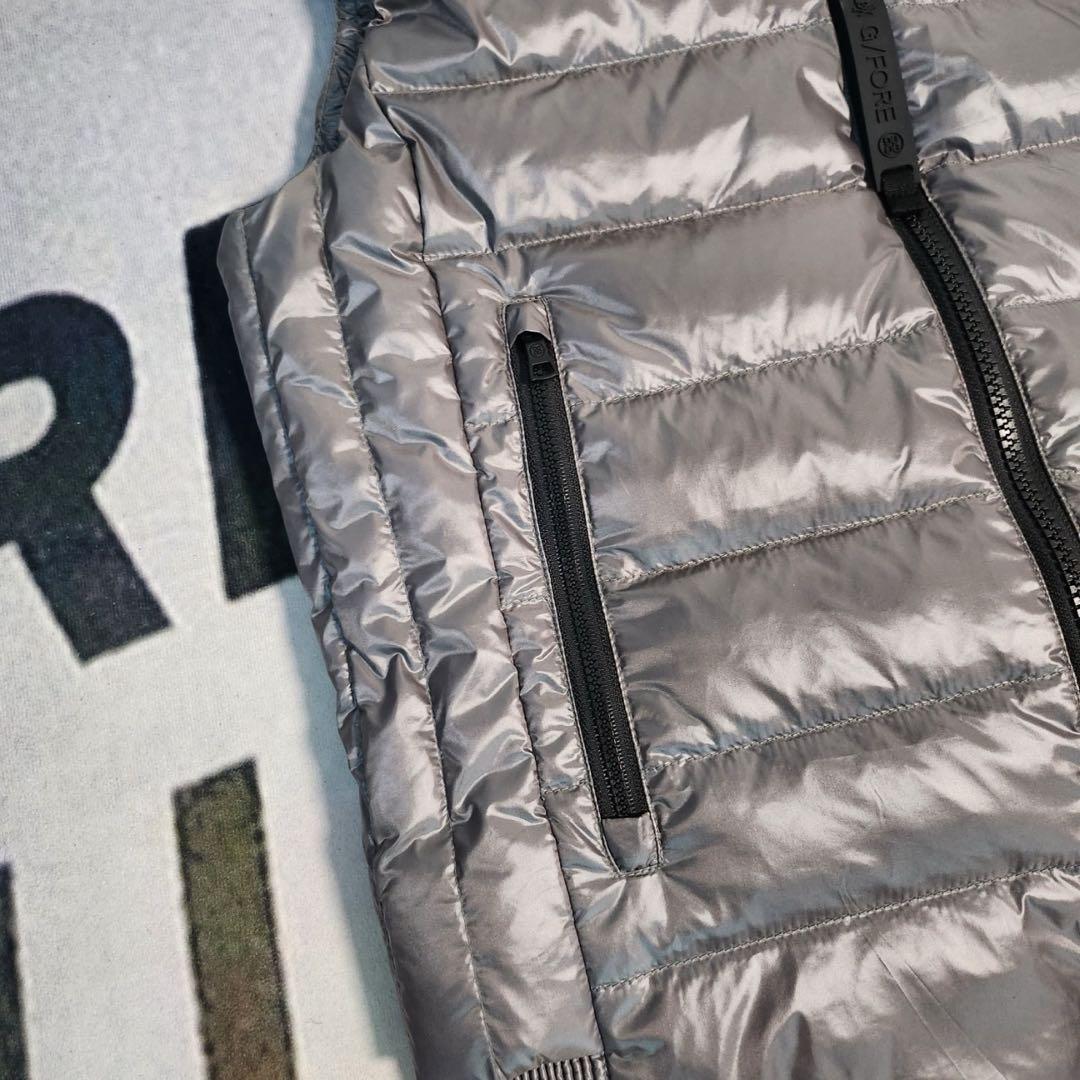 ジーフォア ゴルフ G/FORE Lサイズ レディース ダウンベスト グレー