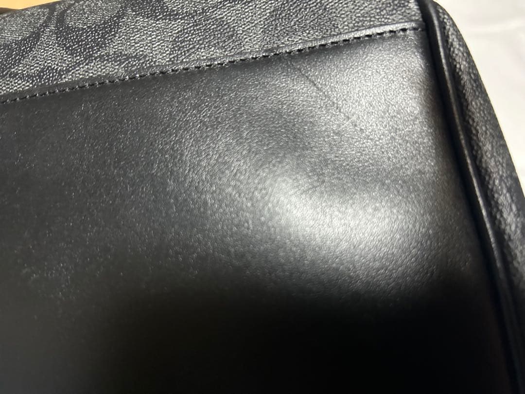 COACH ボストンバッグ ブラック キャンバス