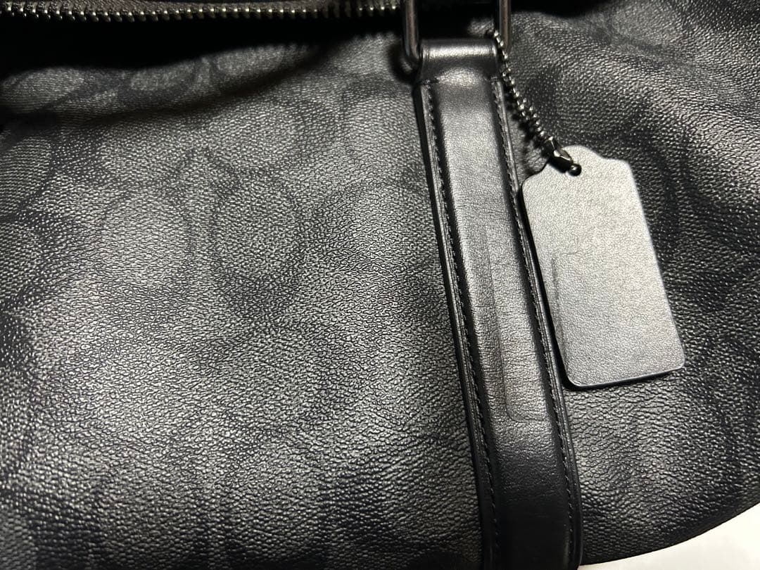 COACH ボストンバッグ ブラック キャンバス