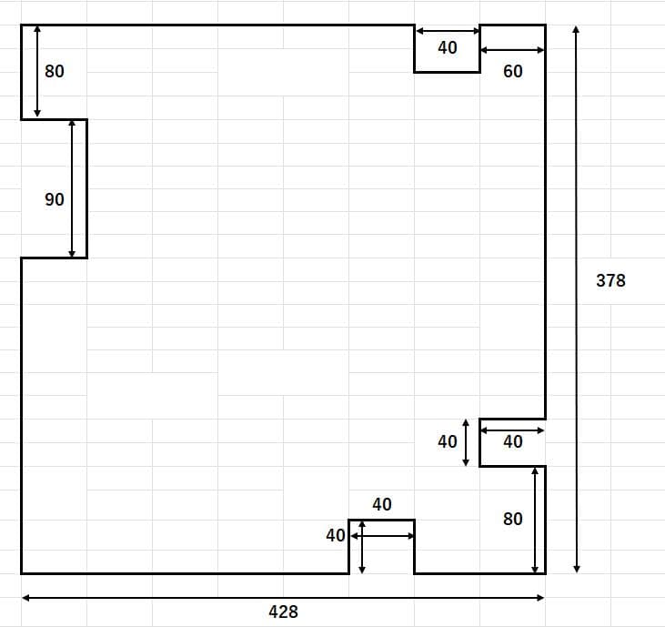 アクリル水槽　400×450×450　板厚6㎜