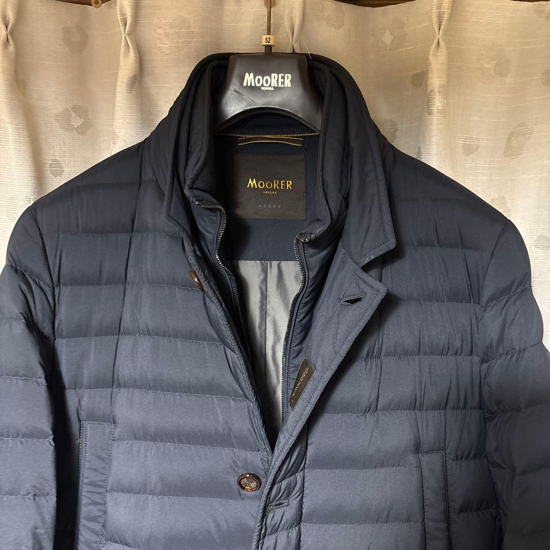 MOORER ネイビー ダウンジャケット52