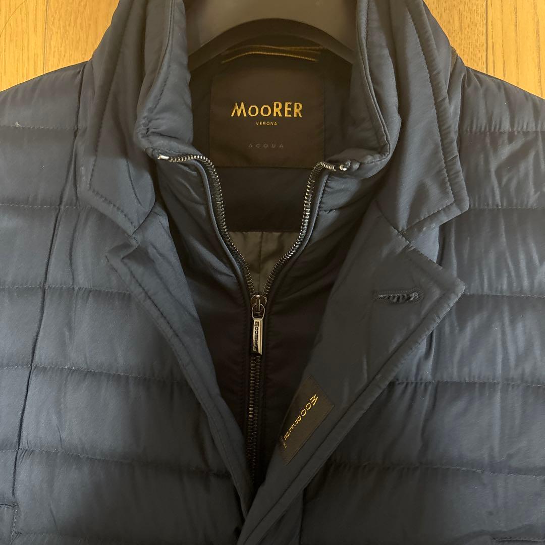MOORER ネイビー ダウンジャケット52