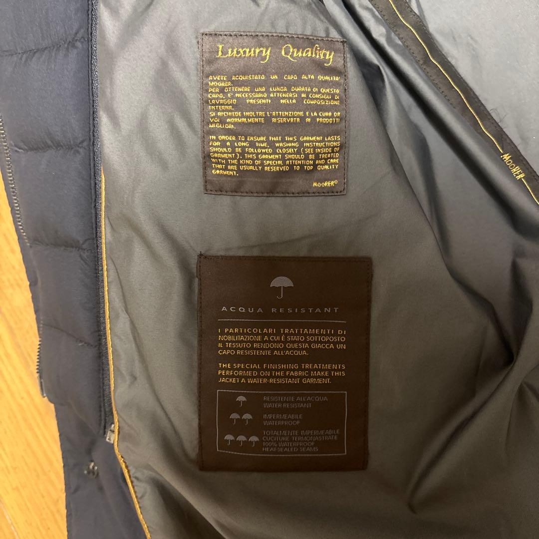 MOORER ネイビー ダウンジャケット52