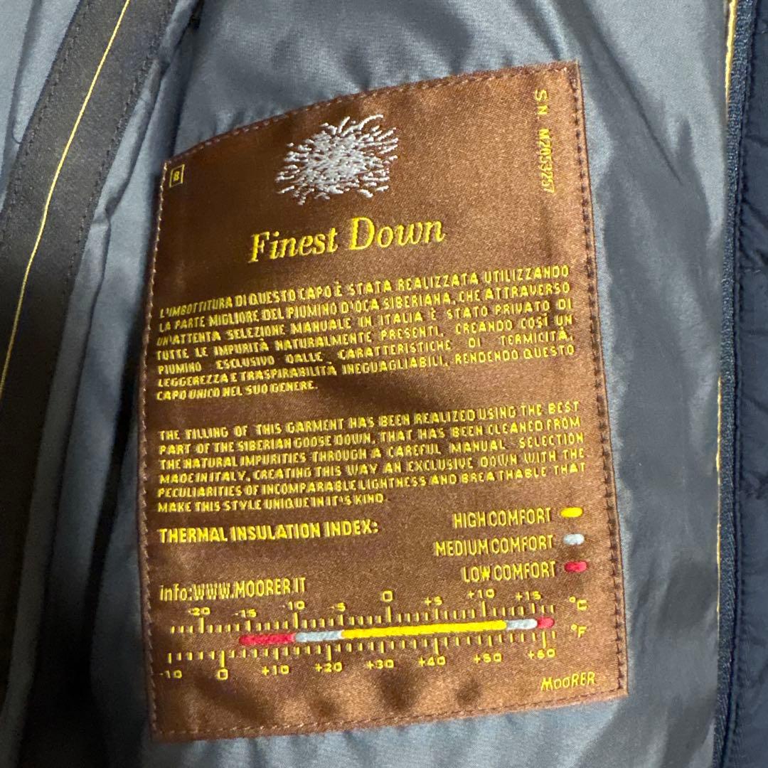 MOORER ネイビー ダウンジャケット52