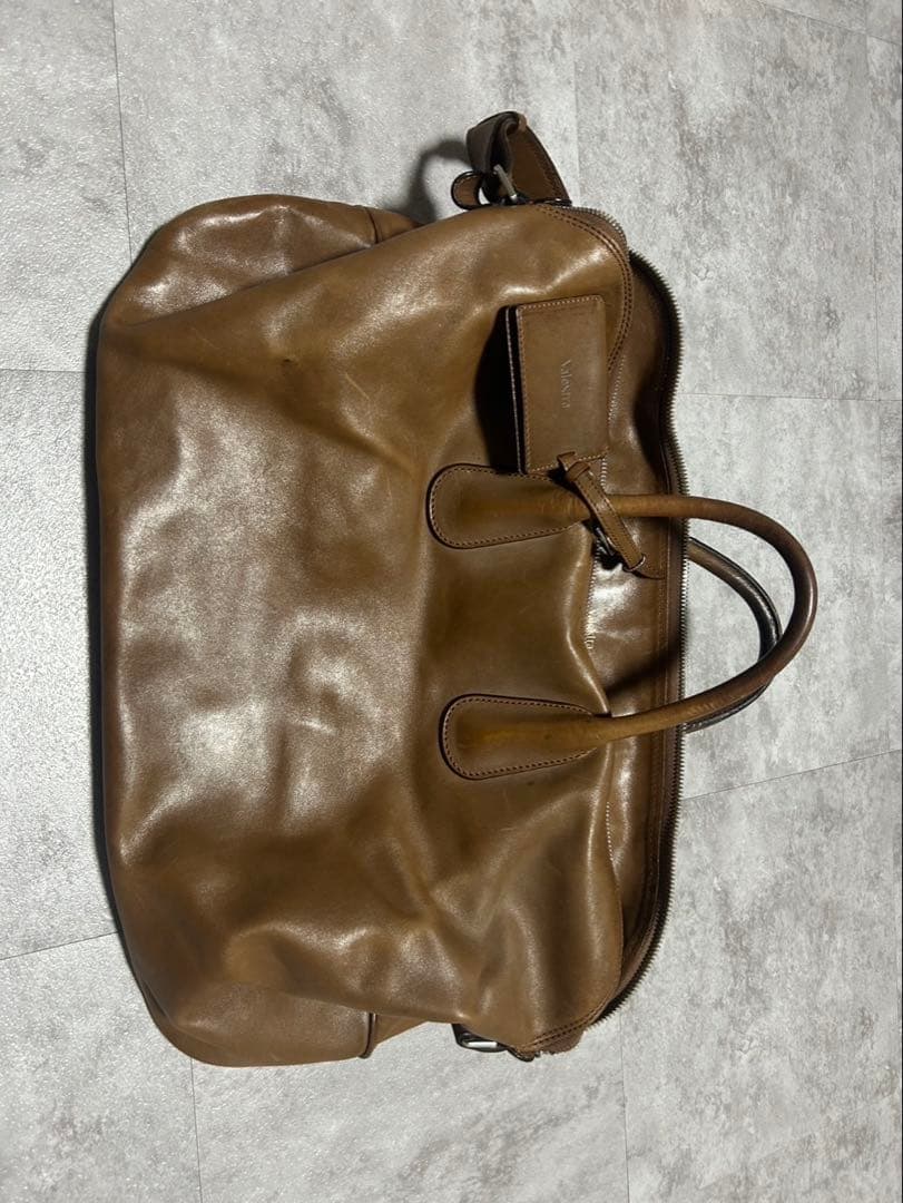 Valextra ブラウン レザートートバッグ