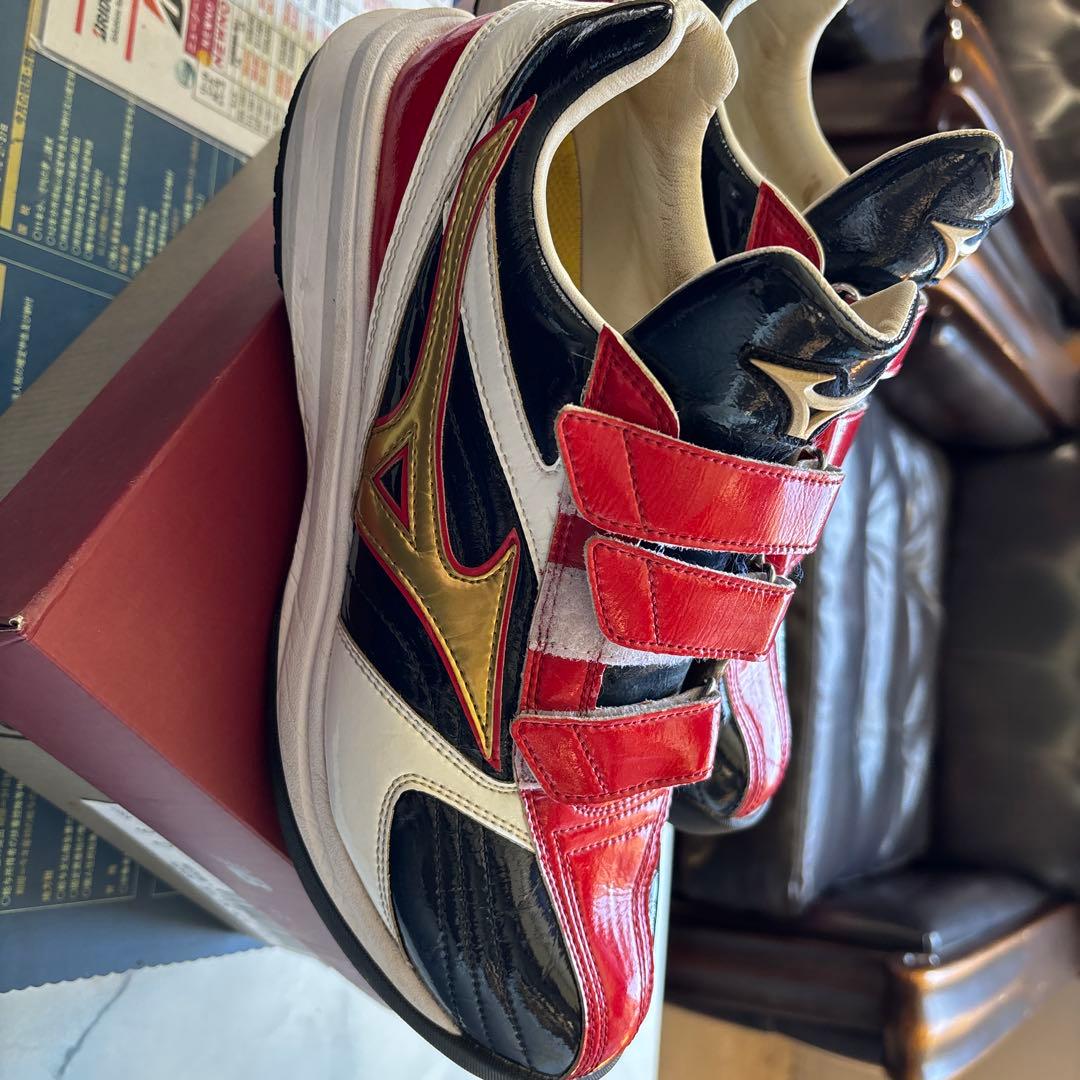 Mizuno トレーニングシューズ ベルクロ レッド/ブラック