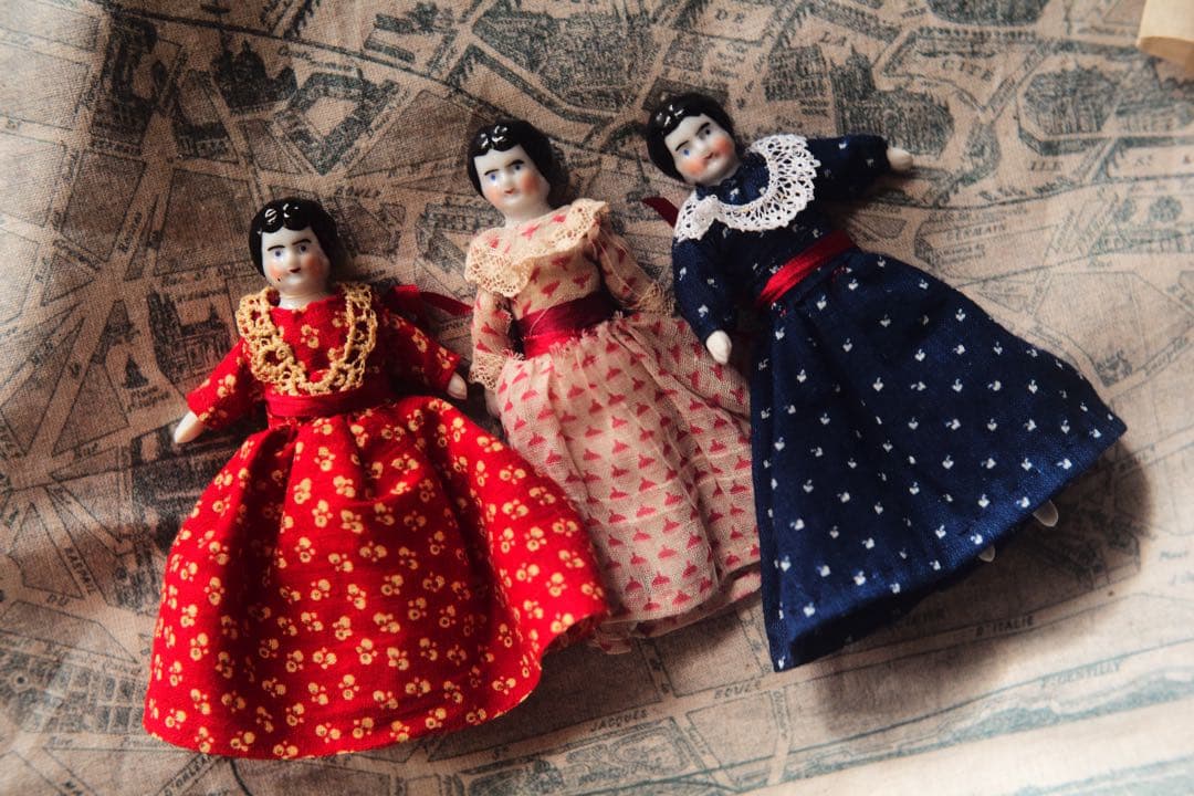 チャイナヘッドドール ミニチュア ドールハウス ブライス ビスクドール