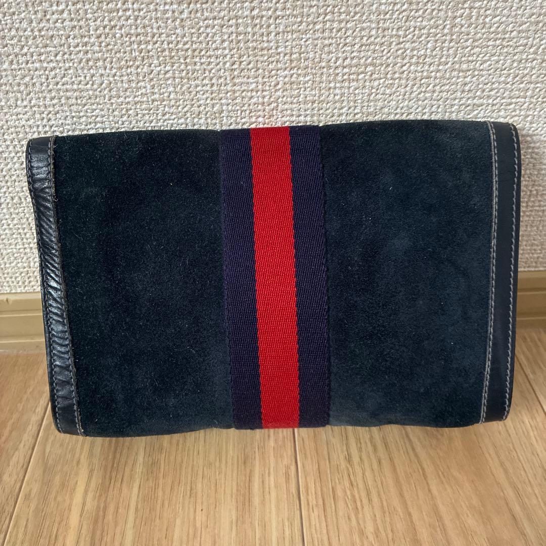 GUCCI スエードクラッチバッグ　オールドグッチ