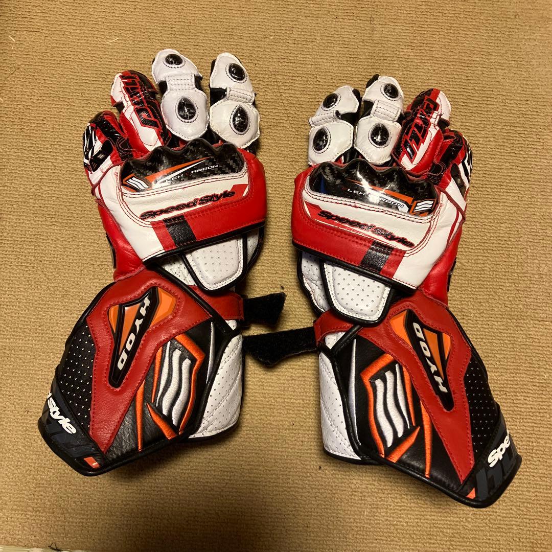 HYOD レーシンググローブ レッド/ホワイト/ブラック