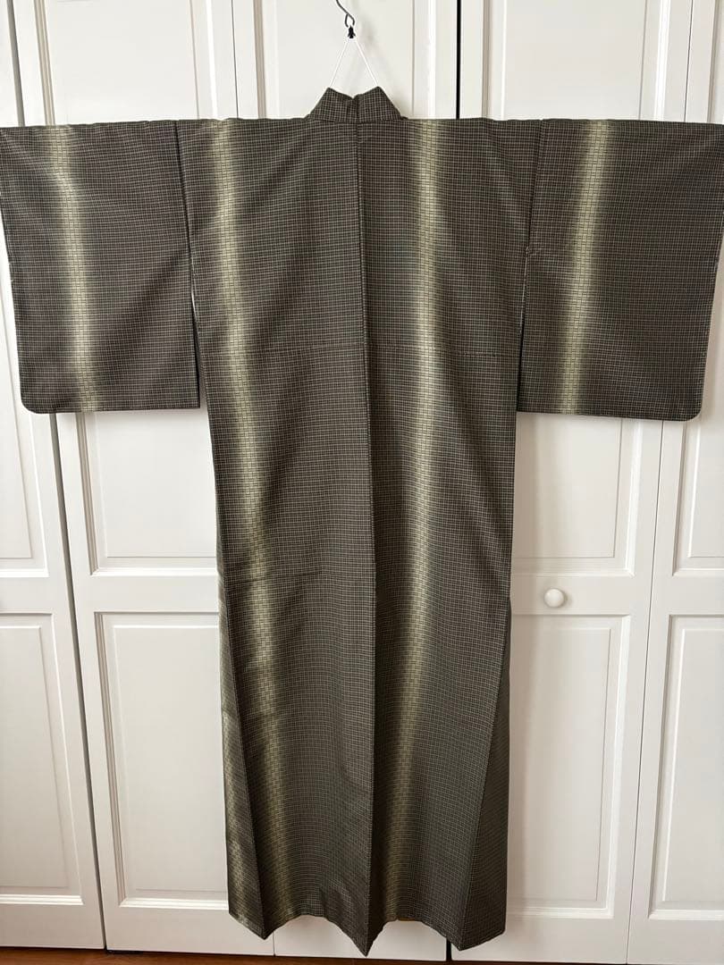 【未使用品】根津儀一　縞華織　花織紬　スモールサイズ