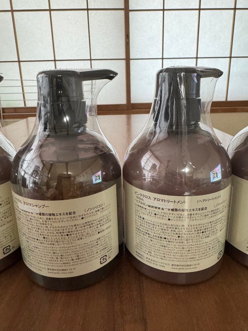 ピンククロス、アロマシャンプー トリートメント500ml 6本セット