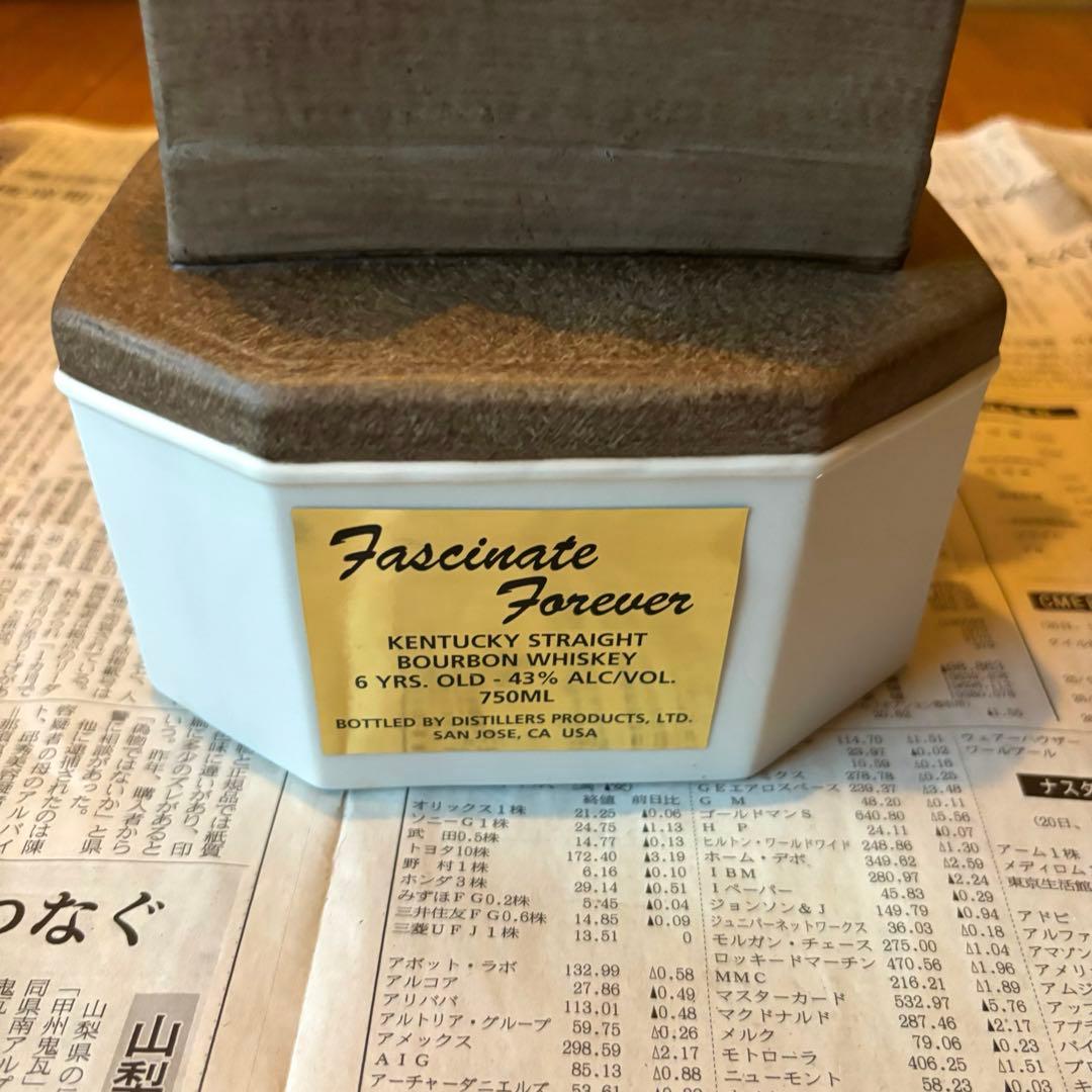 美品 マリリンモンロー「七年目の浮気」陶器ボトル バーボン ウイスキー 未開栓@