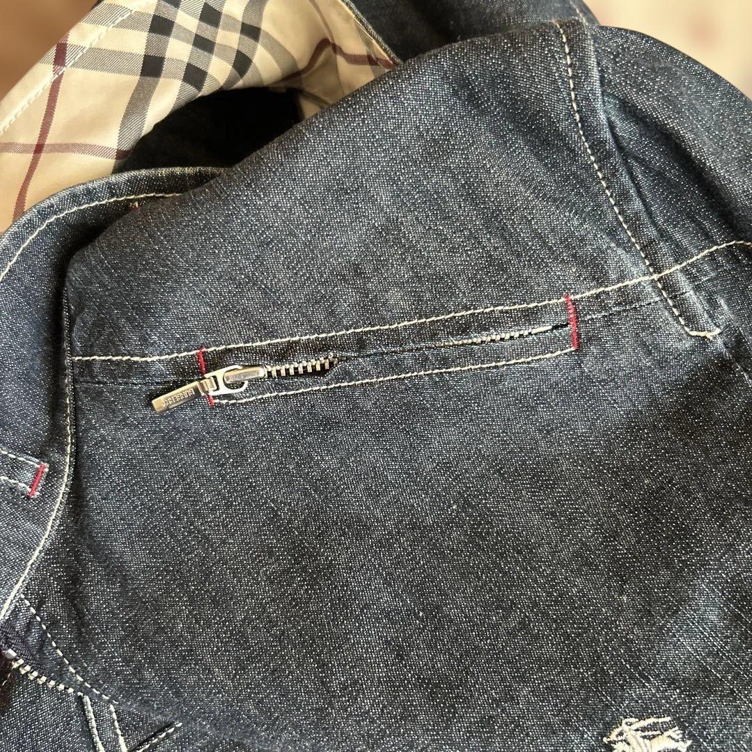 ちい BURBERRY BLACK LABEL ダークデニムジャケット M