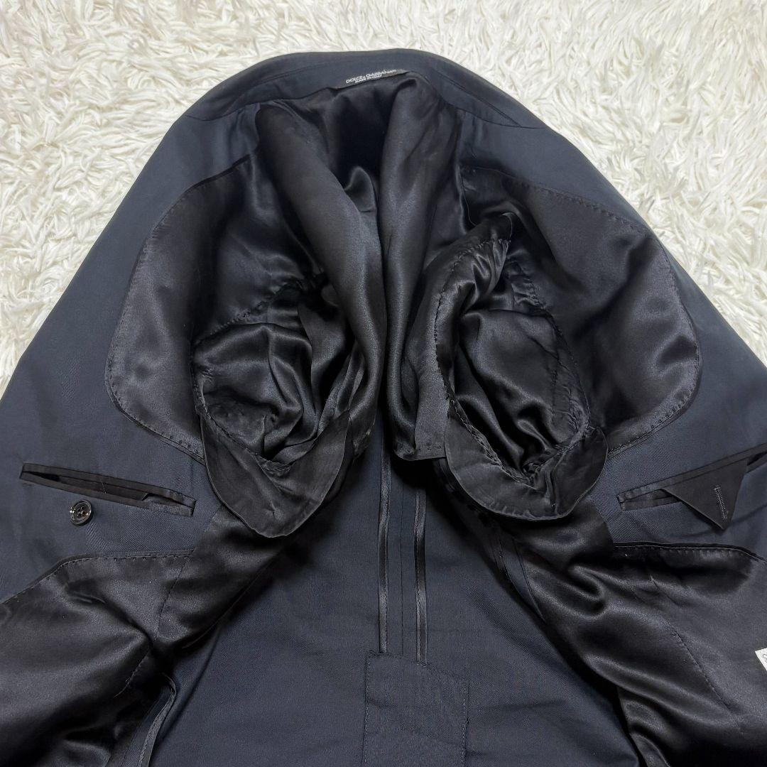 美品 ドルチェ&ガッバーナ マルティーニ テーラードジャケット 黒 シルク混