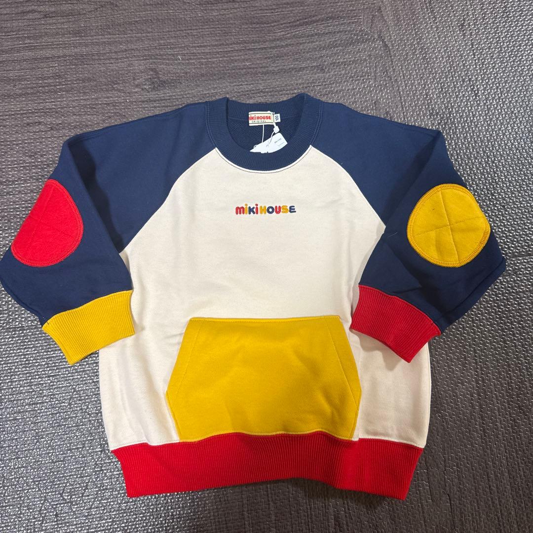 【MIKI HOUSE】新品未使用　カラフルトレーナー　現行品