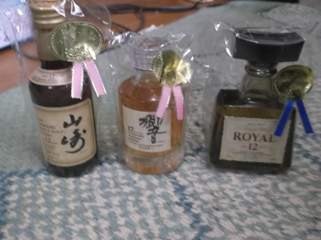 山崎12年・響17年・ロイヤル12年ミニチュアボトルウイスキーセット