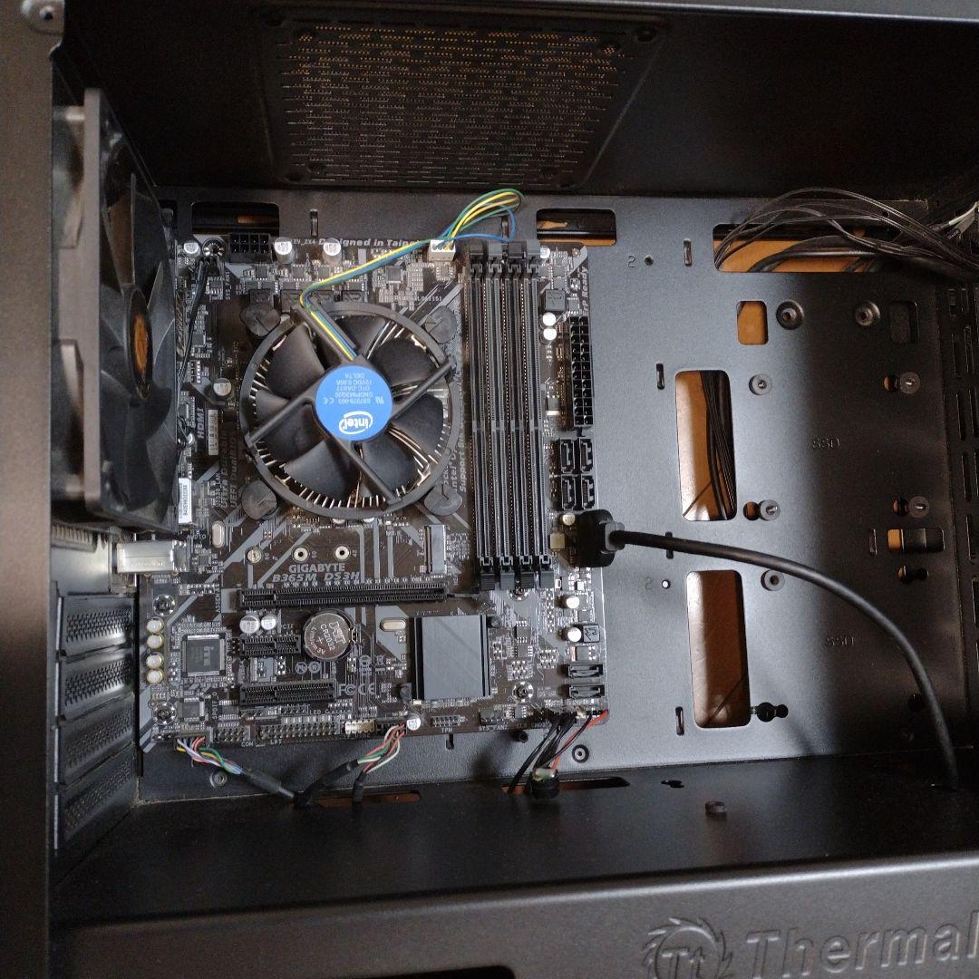 【送込】中古PCケースM-ATXmicro+マザボB365M DS3H＋CPU