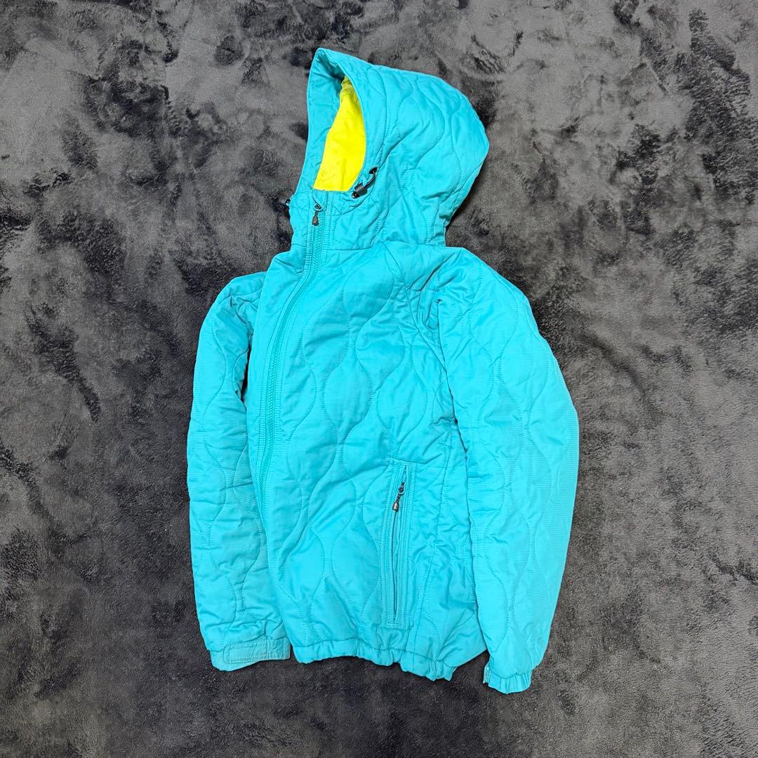 Columbia hooded puffer jacket テック　ターコイズ