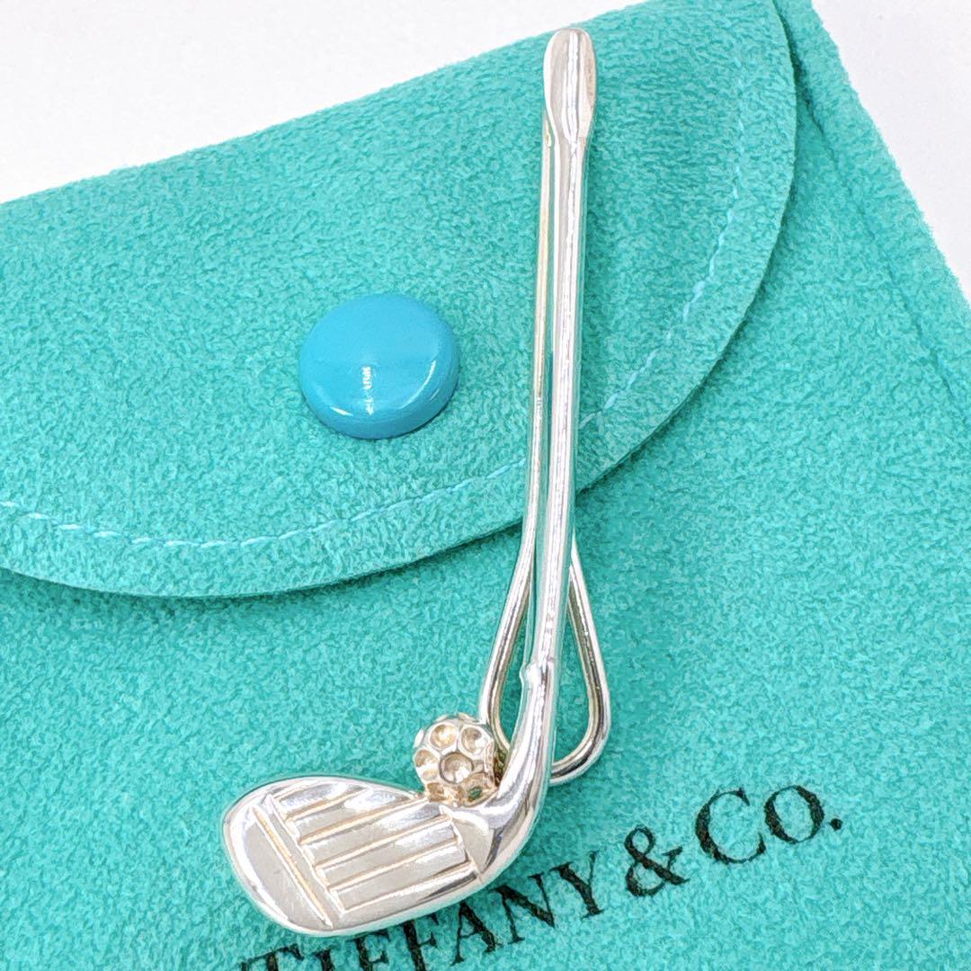 極美品 オールドティファニー ゴルフ タイピン タイバー シルバー925