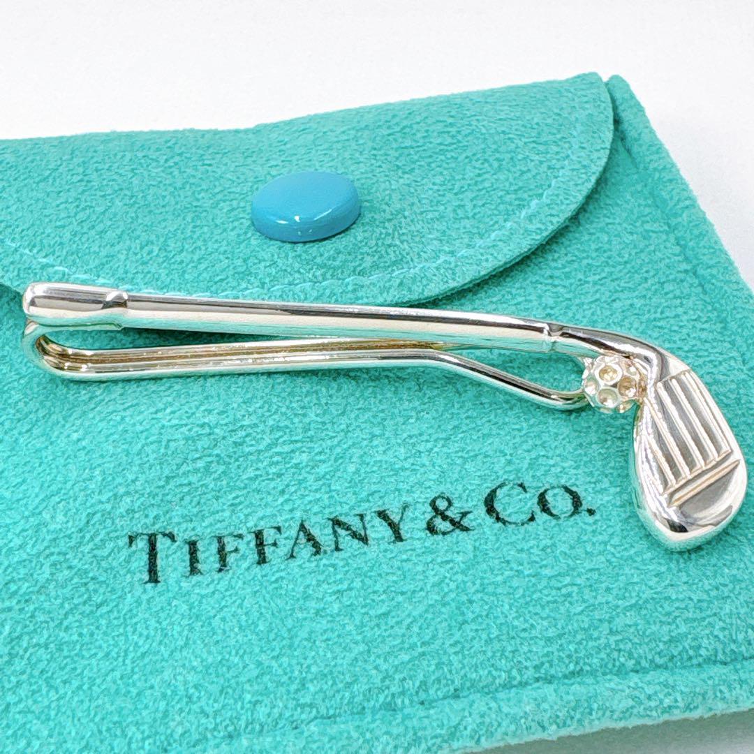 極美品 オールドティファニー ゴルフ タイピン タイバー シルバー925