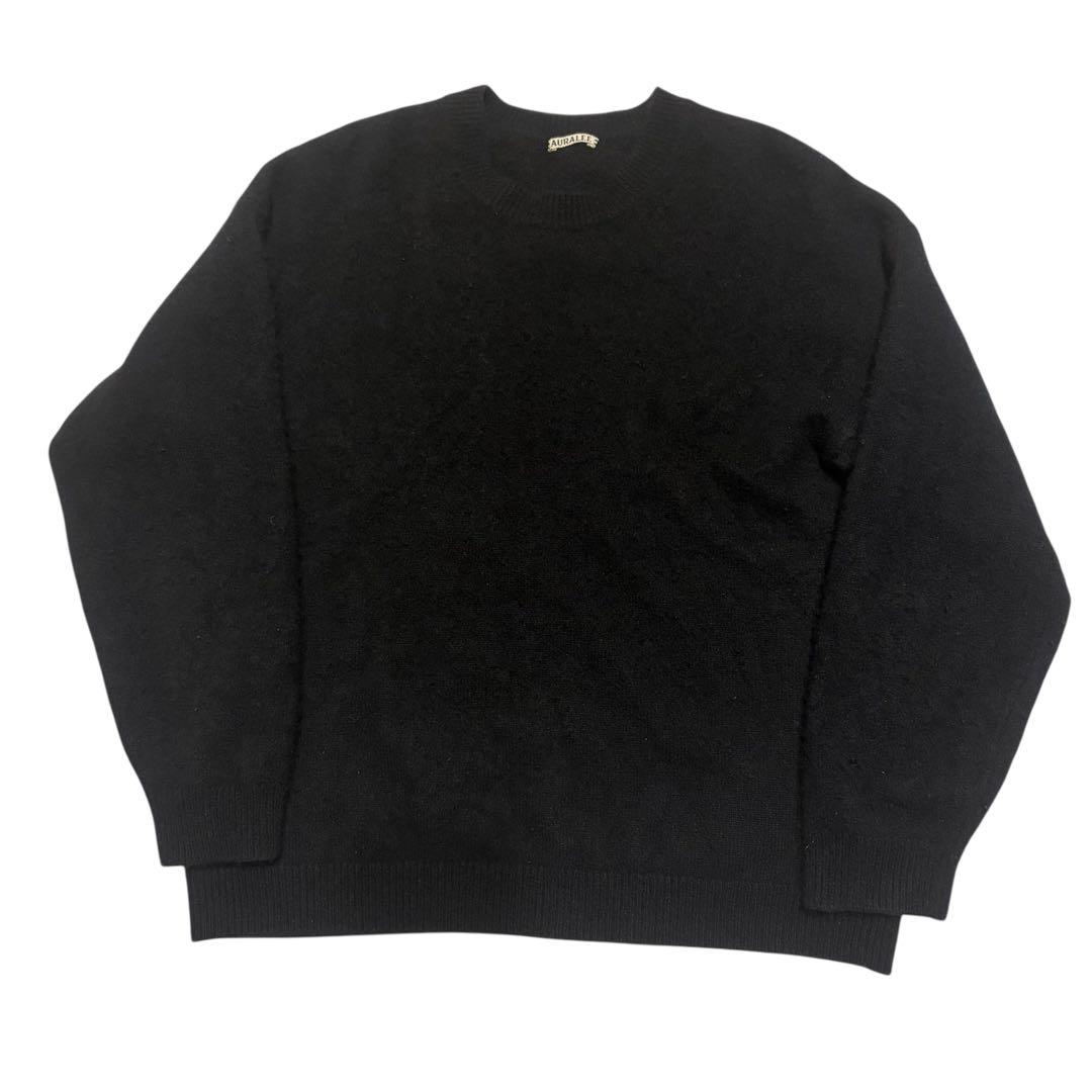 AURALEE BABY CASHMERE KNIT ブラック　カシミヤ100%