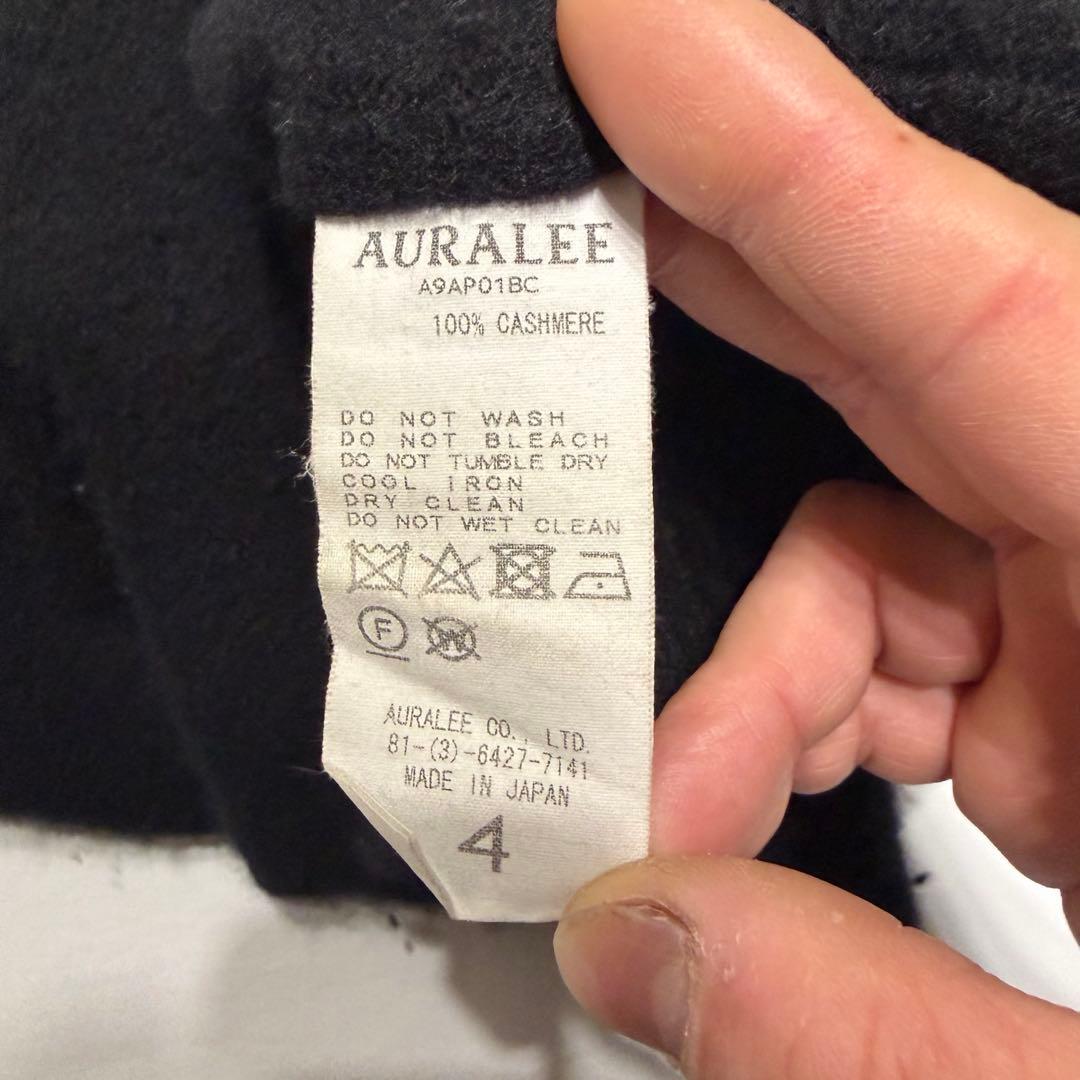 AURALEE BABY CASHMERE KNIT ブラック　カシミヤ100%