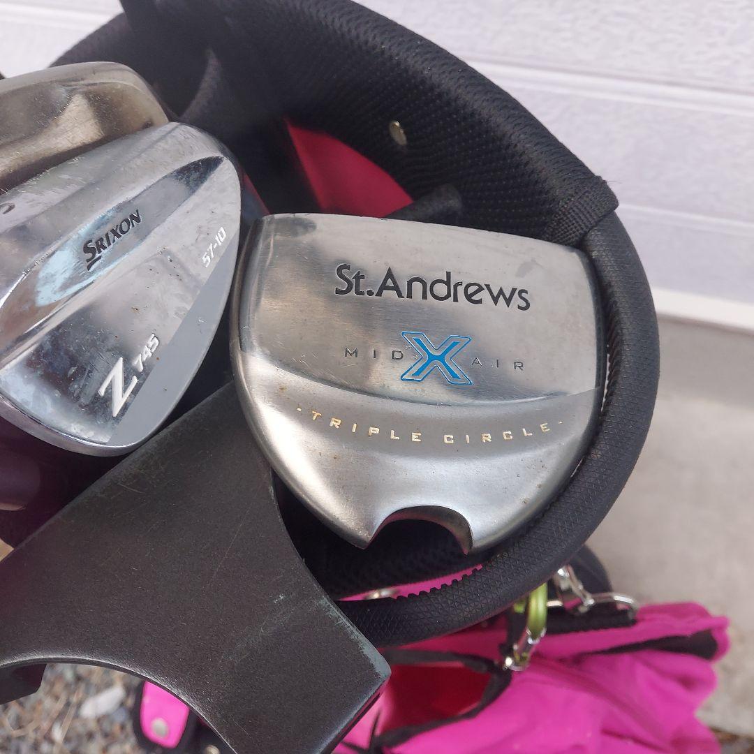 フ*。様 ホンマほか倉庫整理ゴルフクラブセット保管品バッグ付