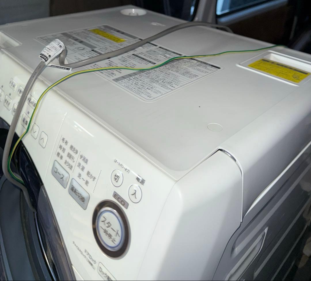 SHARP ドラム式洗濯機 ES-S7B-WL 2017年