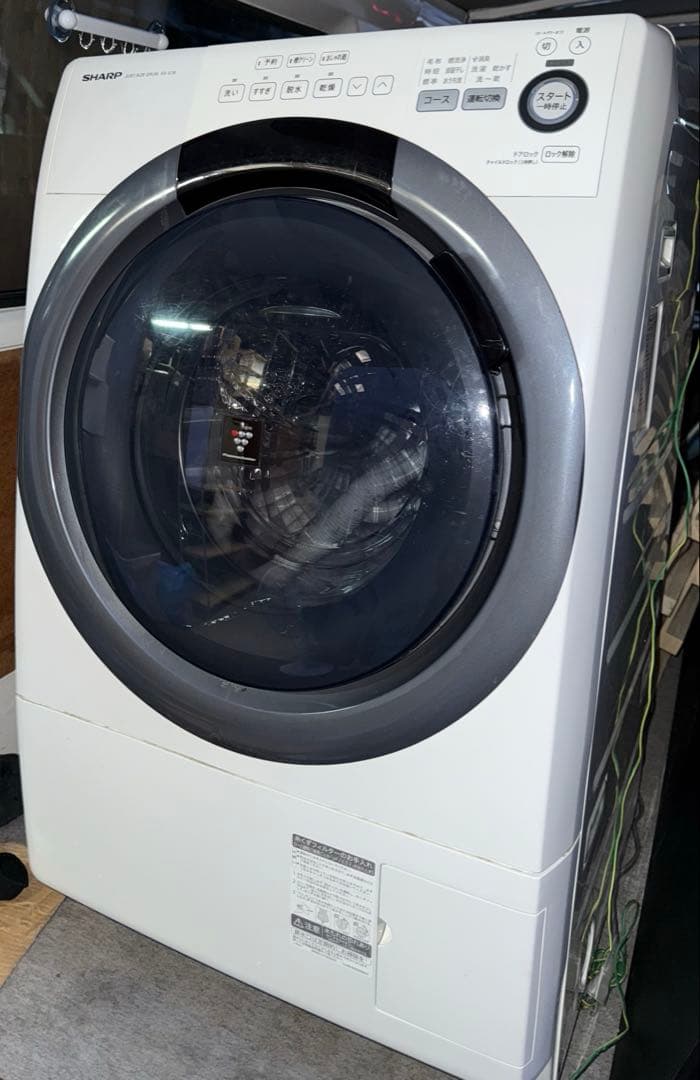 SHARP ドラム式洗濯機 ES-S7B-WL 2017年