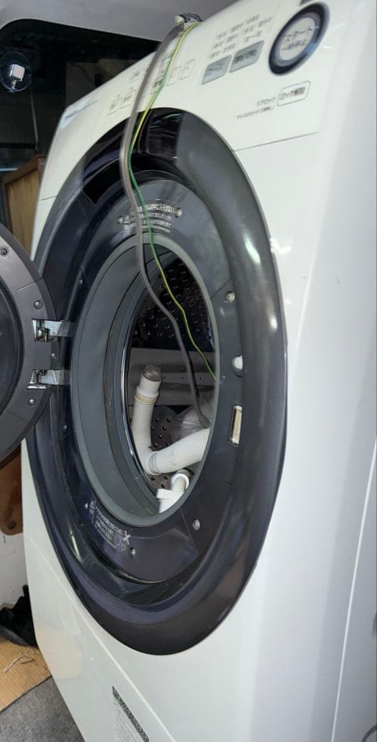 SHARP ドラム式洗濯機 ES-S7B-WL 2017年