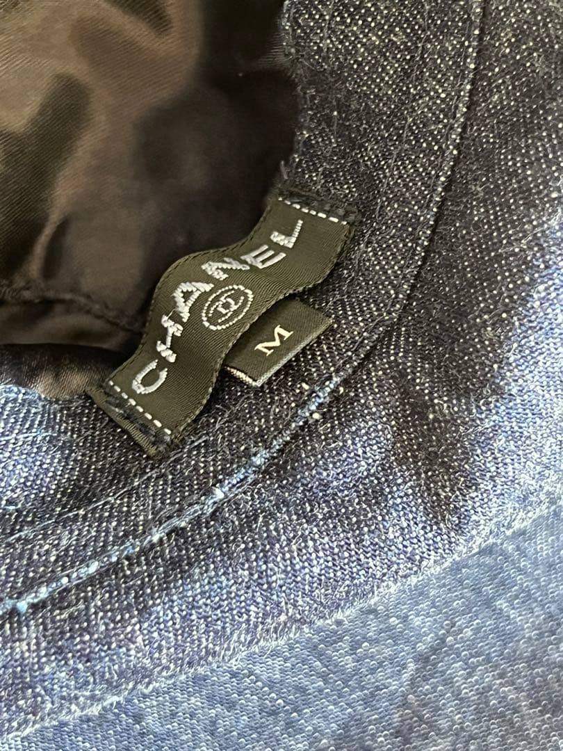 CHANEL シャネル デニム バケットハット 帽子 夜間飛行 ココマーク M