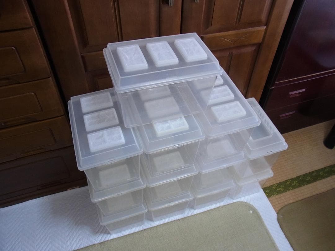 コバエシャッター中１０個（中古）その他虫カゴ１０個、幼虫用飼育ボトル９本（中古）