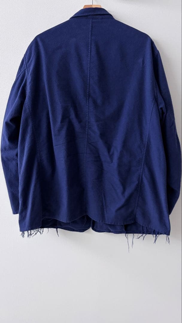 値下げ不可25AW comoliコットンネルジャケットロイヤルブルーsize2